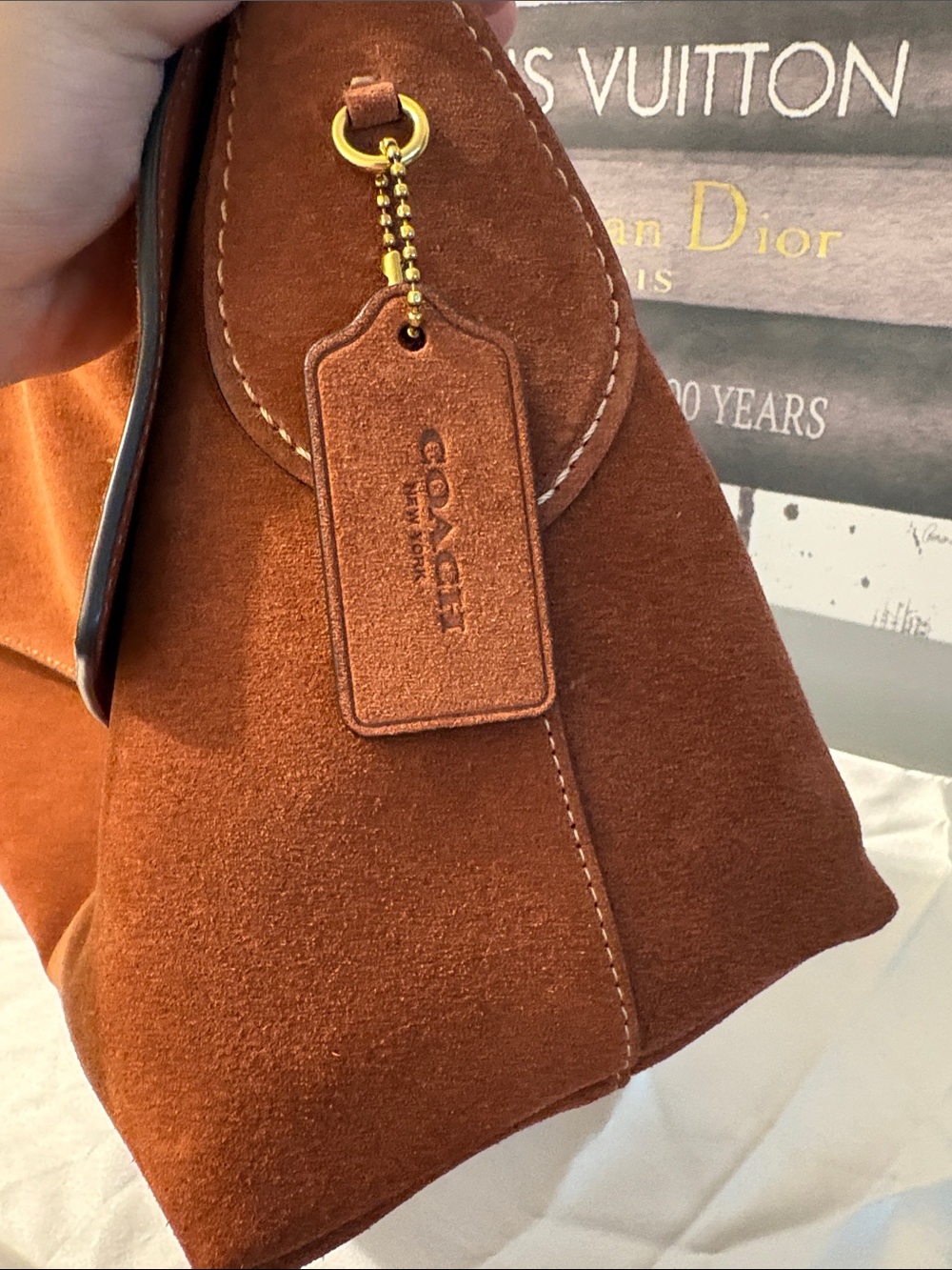 Coach Chelsea 36 suede in clay. Authentic - Picture 4 of 9